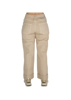 NOUMENO CONCEPT | HOSE UMGESCHLAGENER SAUM BEIGE Best