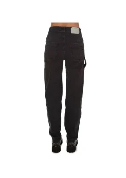 NOUMENO CONCEPT | JEANS GERADE BEIN SCHWARZ New