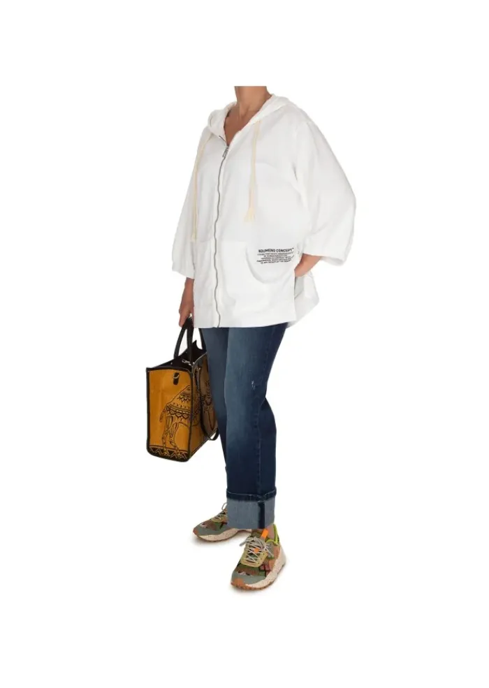 NOUMENO CONCEPT | SWEATSHIRT OVERSIZE KAPUZE WEIß Best