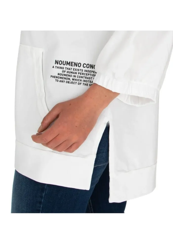 NOUMENO CONCEPT | SWEATSHIRT OVERSIZE KAPUZE WEIß Best