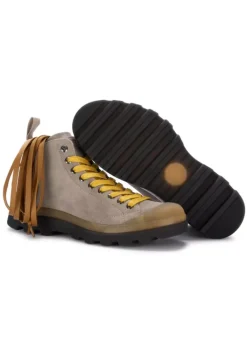 PANCHIC | SCHNÜRSTIEFELETTEN WILDLEDER HELLGRAU Outlet