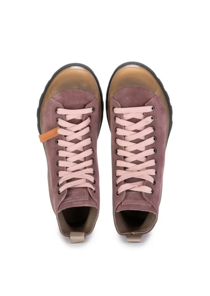 PANCHIC | SCHNÜRSTIEFELETTEN WILDLEDER VIOLETTE Hot