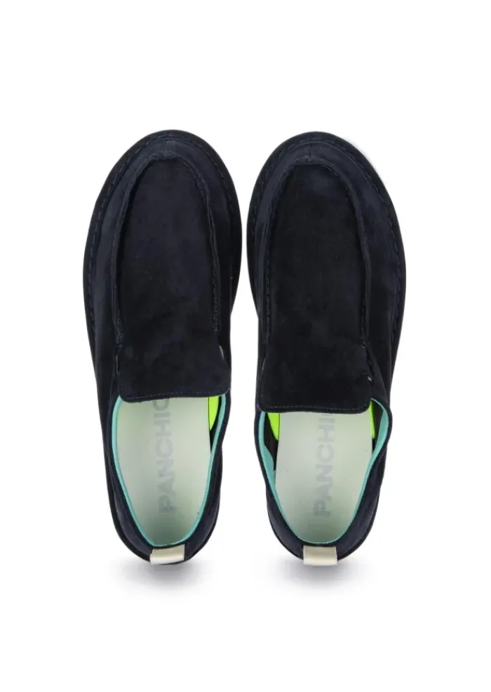 PANCHIC | SLIP ON WILDLEDER BLAU NACHT Discount