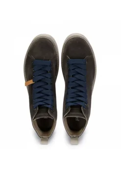 PANCHIC | STIEFELETTEN AUS WILDLEDER BLAU BRAUN Fashion