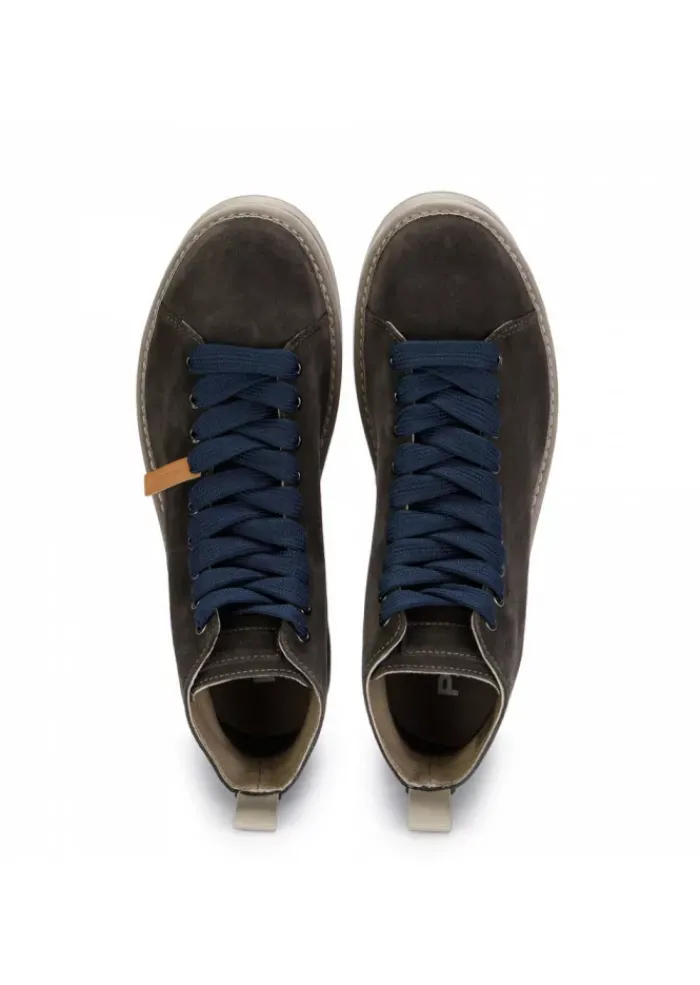 PANCHIC | STIEFELETTEN AUS WILDLEDER BLAU BRAUN Fashion