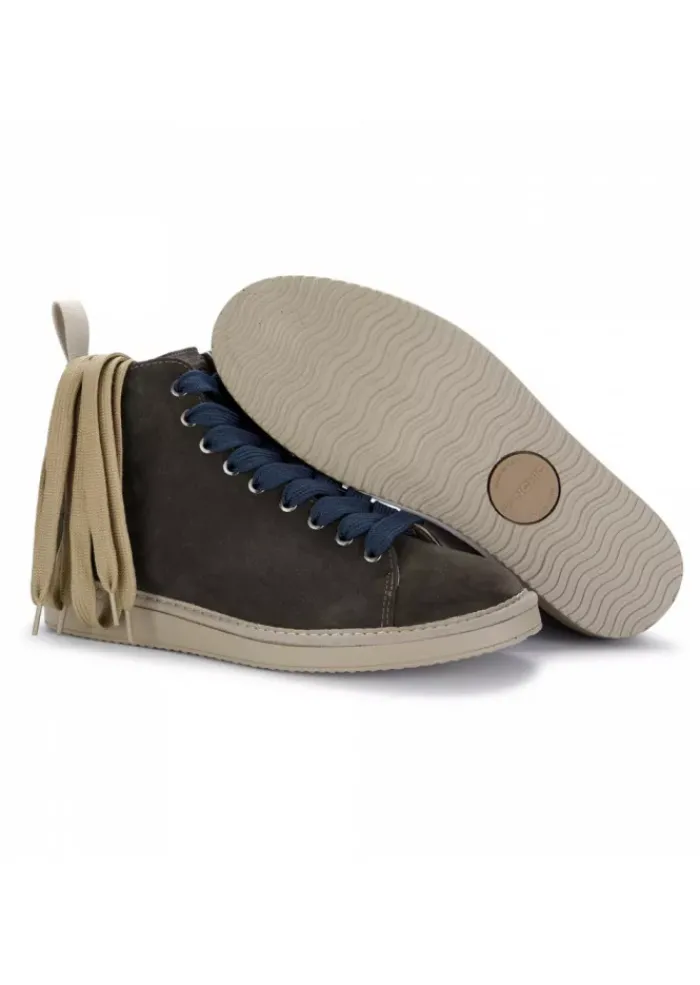 PANCHIC | STIEFELETTEN AUS WILDLEDER BLAU BRAUN Fashion
