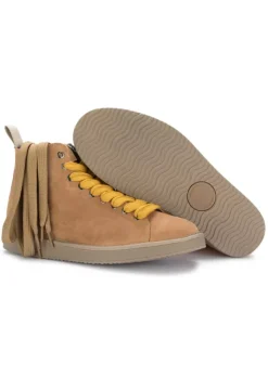 PANCHIC | STIEFELETTEN HELLBRAUNES WILDLEDER GELBE SCHNÜRSENKEL Online