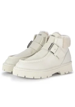 PANCHIC | STIEFELETTEN LEDER RIEMEN WEIß Hot