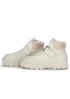 PANCHIC | STIEFELETTEN LEDER RIEMEN WEIß Hot