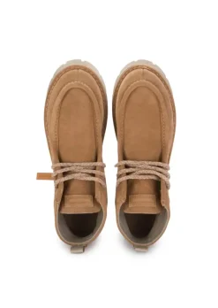 PANCHIC | STIEFELETTEN WILDLEDER HELLBRAUN Fashion