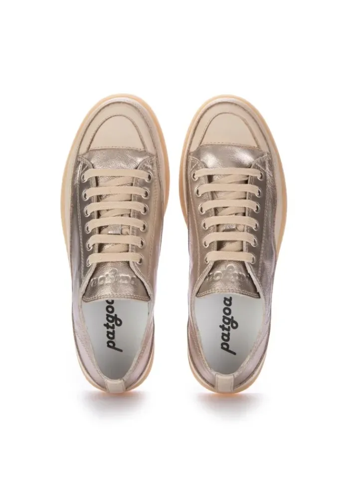 PAT-GOA PATGOA | SNEAKER MYO BEIGE METALLISCH Fashion