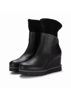 PATRIZIA BONFANTI | STIEFELETTEN JUN SAMT LEDER SCHWARZ Outlet