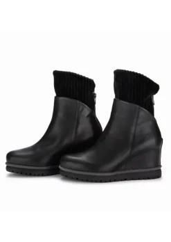 PATRIZIA BONFANTI | STIEFELETTEN JUN SAMT LEDER SCHWARZ Outlet