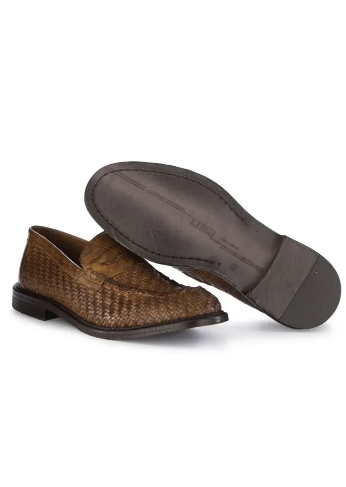 PAWELK'S SHOES PAWELK'S | LOAFER MATT GEFLOTCHEN BRAUN Sale