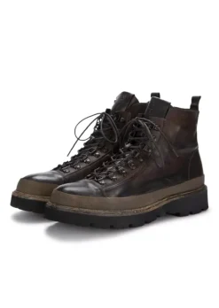 PAWELK'S SHOES PAWELK'S | STIEFELETTEN CRUST LEDER DUNKELBRAUN Clearance