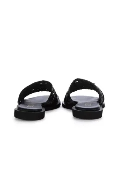 PIXY | FLACHE SANDALEN GOLDENES DETAIL SCHWARZ Best