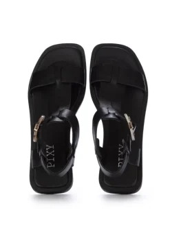 PIXY | FLACHE SANDALEN NAPPA SCHWARZ Outlet