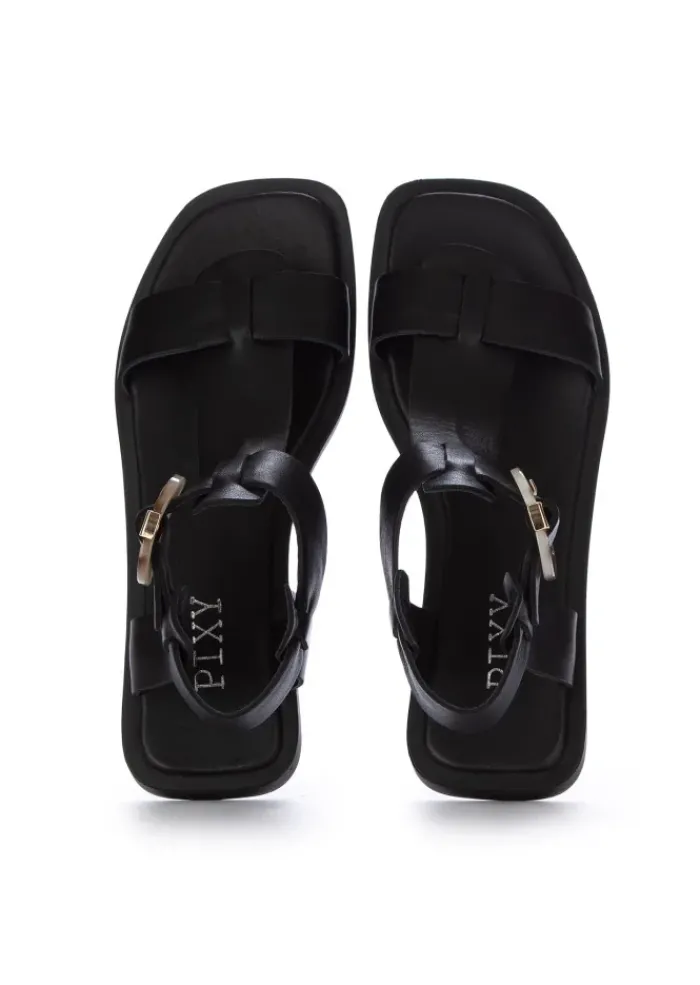 PIXY | FLACHE SANDALEN NAPPA SCHWARZ Outlet