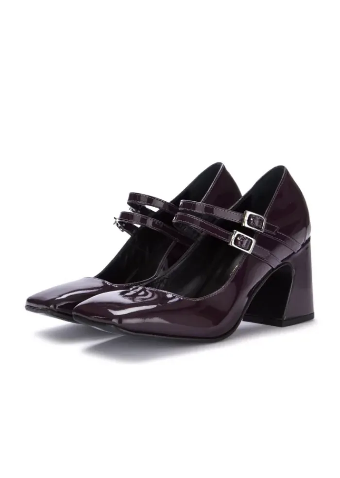 POEVE POESIE VENEZIANE | ABSATZ SCHUHE MIA LEDER VIOLETTE Sale