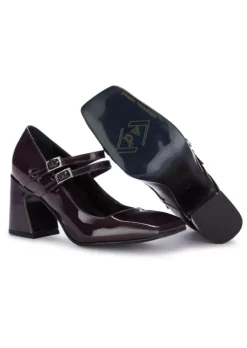 POEVE POESIE VENEZIANE | ABSATZ SCHUHE MIA LEDER VIOLETTE Sale