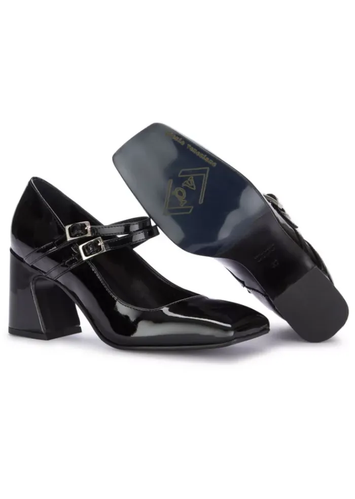 POEVE POESIE VENEZIANE | ABSATZSCHUHE MIA LEDER SCHWARZ Online