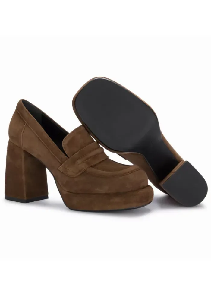 POEVE POESIE VENEZIANE | ABSATZSCHUHE WILDLEDER BRAUN Fashion