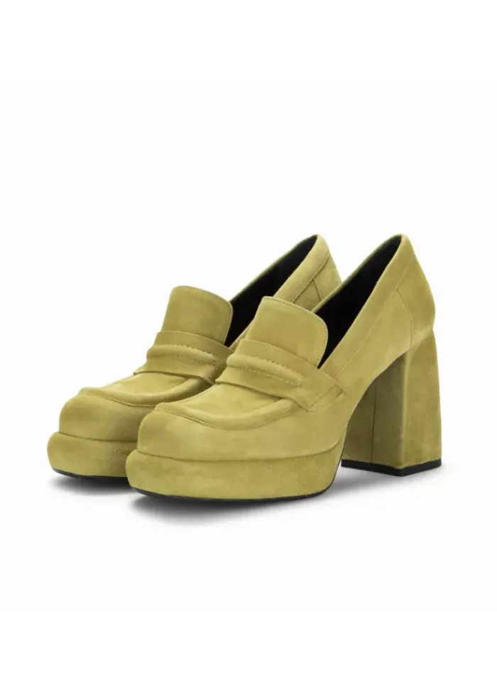 POEVE POESIE VENEZIANE | ABSATZSCHUHE WILDLEDER PISTAZIENGRÜN Online