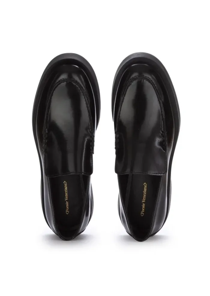 POEVE POESIE VENEZIANE | LOAFER DICKE SOHLE ABRASIVATO SCHWARZ Online