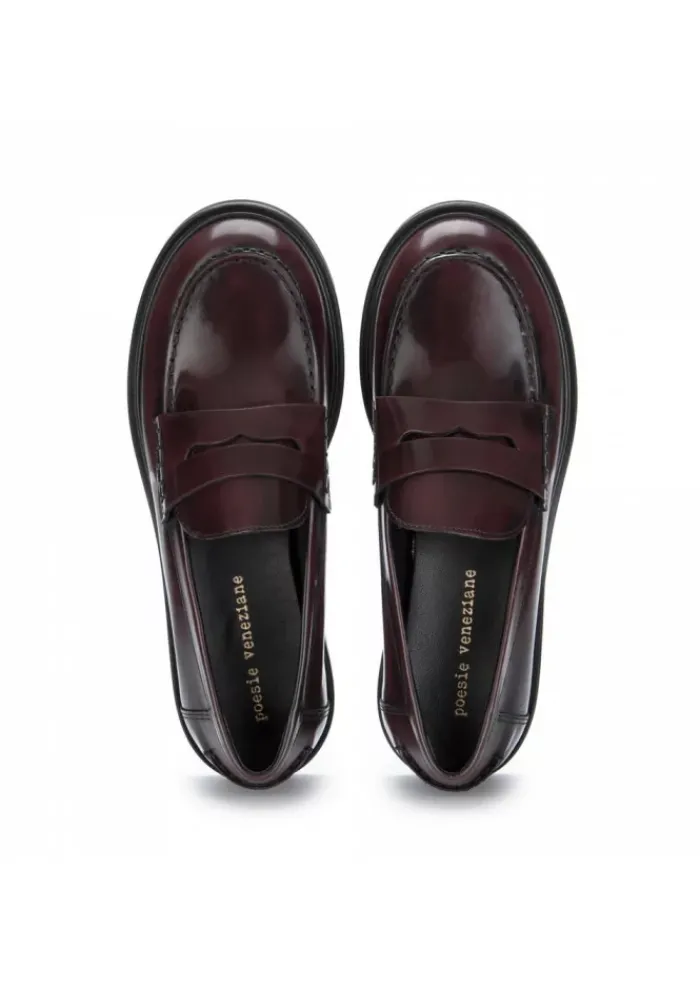 POEVE POESIE VENEZIANE | LOAFERS LEDER BORDEAUX Discount
