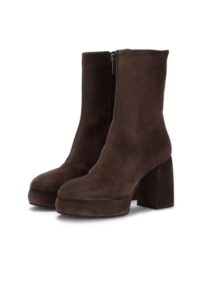 POEVE POESIE VENEZIANE | STIEFELETTEN MIFA WILDLEDER BRAUN Clearance