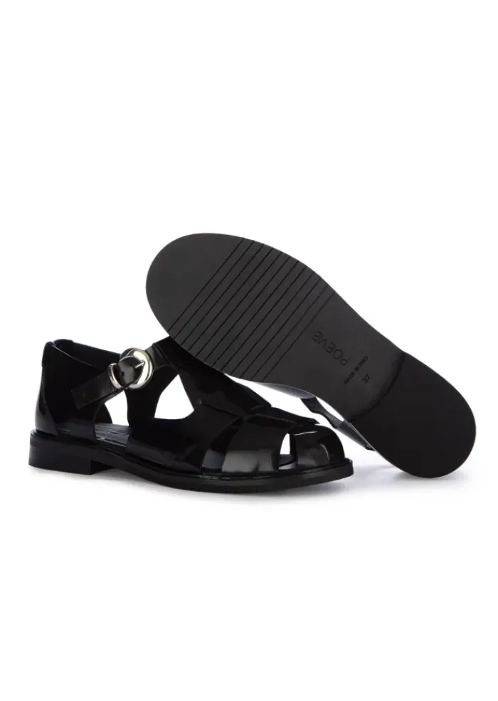 POEVE | FISHERMAN SANDALEN NEW ABRASIVATO SCHWARZ Fashion
