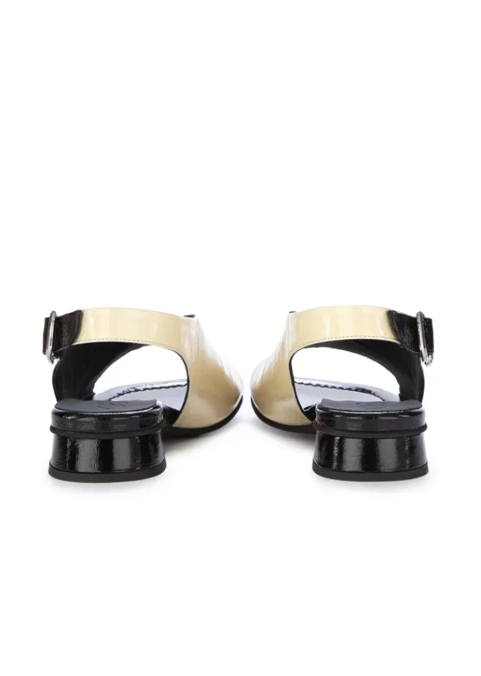 POEVE | SANDALEN VENICE SCHWARZ WEISS Hot