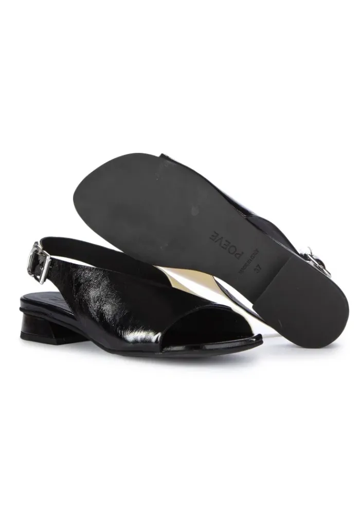 POEVE | SANDALEN VENICE SCHWARZ WEISS Hot