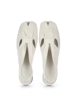 POEVE | SLINGBACK SANDALEN NAPPA CHIFFON WEIß Sale