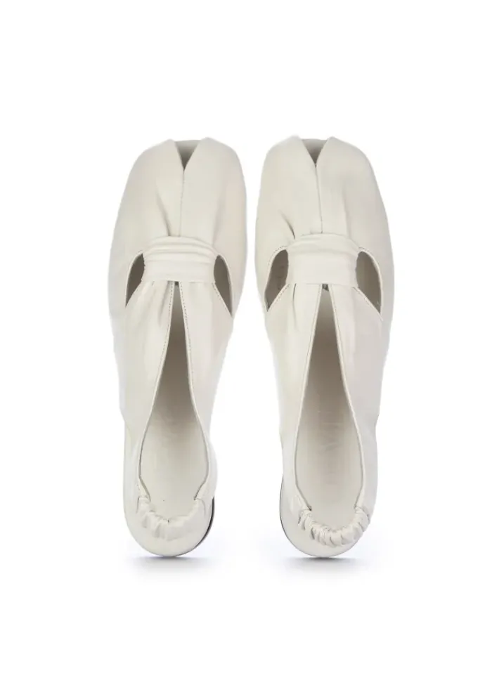 POEVE | SLINGBACK SANDALEN NAPPA CHIFFON WEIß Sale