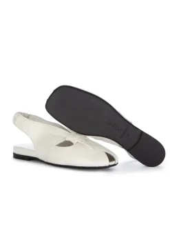 POEVE | SLINGBACK SANDALEN NAPPA CHIFFON WEIß Sale