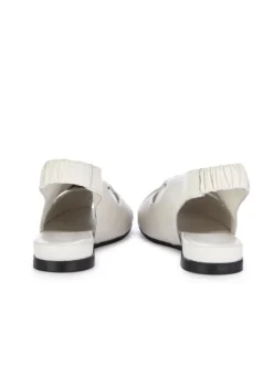 POEVE | SLINGBACK SANDALEN NAPPA CHIFFON WEIß Sale