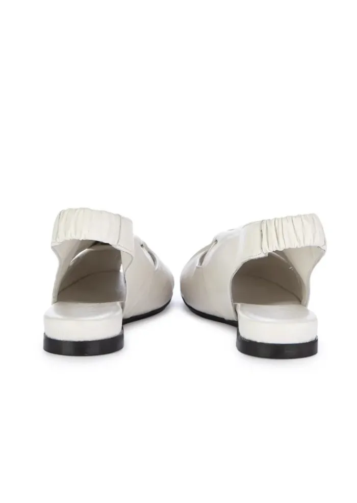 POEVE | SLINGBACK SANDALEN NAPPA CHIFFON WEIß Sale