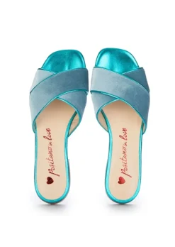 POSITANO IN LOVE | SANDALEN ANGIE SAMT HELLBLAU New