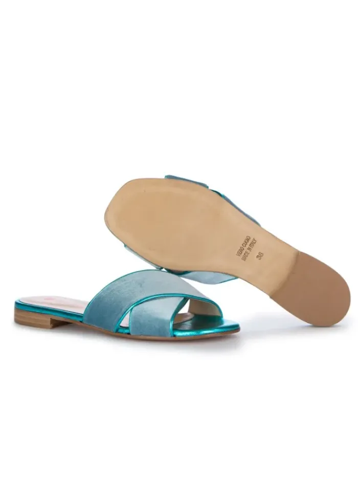 POSITANO IN LOVE | SANDALEN ANGIE SAMT HELLBLAU New