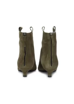 POSITANO IN LOVE | STIEFELETTEN FINN WILDLEDER OLIVE GRÜN New
