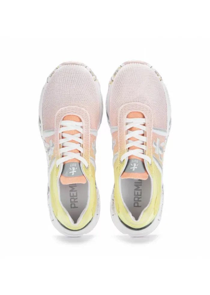 PREMIATA | SNEAKER BUFF NETZ FARBVERLAUF ROSA GELB Sale