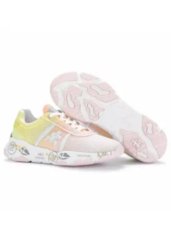 PREMIATA | SNEAKER BUFF NETZ FARBVERLAUF ROSA GELB Sale