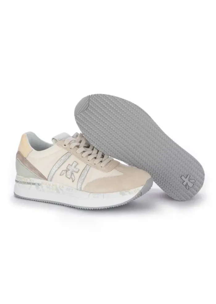 PREMIATA | SNEAKER CONNY BEIGE GLITZERN Best
