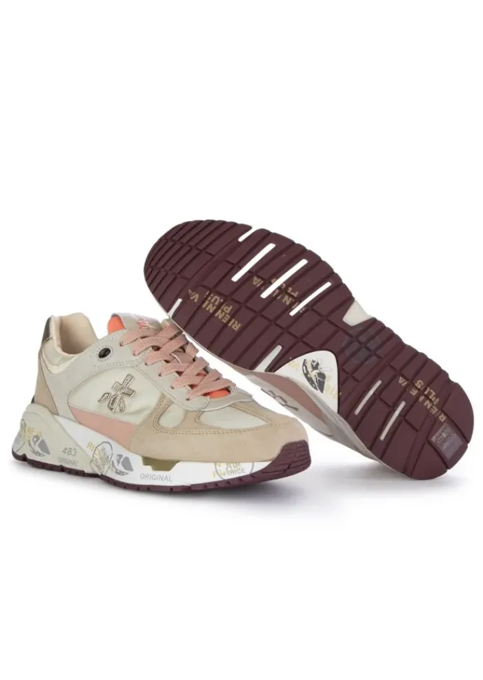 PREMIATA | SNEAKER MASED BEIGE ROSA Outlet