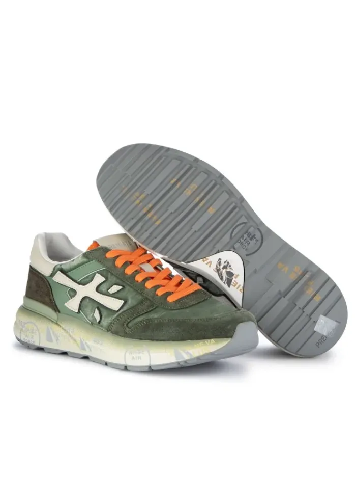 DERNA PREMIATA | SNEAKER MICK GRÜN ORANGE New