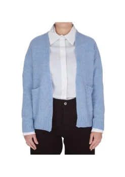 RIVIERA CASHMERE | CARDIGAN TASCHEN HIMMELBLAU Clearance