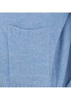 RIVIERA CASHMERE | CARDIGAN TASCHEN HIMMELBLAU Clearance