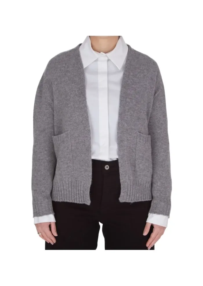 RIVIERA CASHMERE | CARDIGAN TASCHEN GRAU Clearance