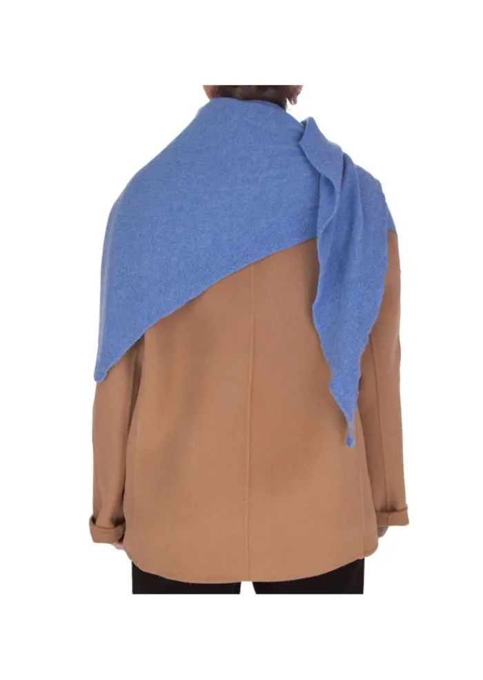 RIVIERA CASHMERE | KEFIA GLATT GESTRICKTER LEICHT HELLBLAU Outlet